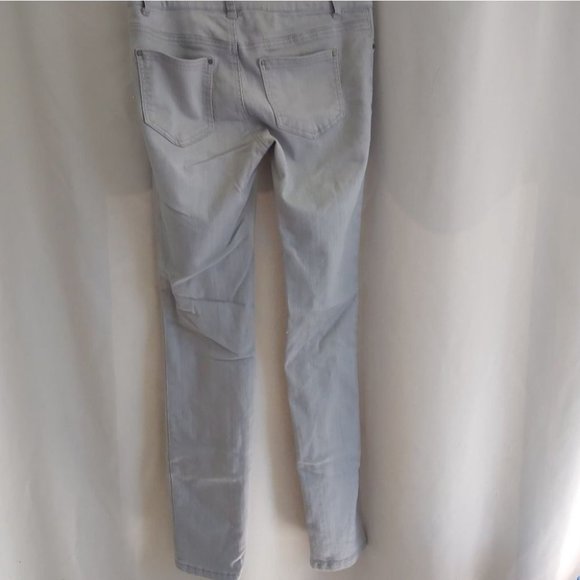 BLUE ASHPHALT | Women's Perfect Denim Legging Jeans Junior Grey Size Large - Picture 4 of 12